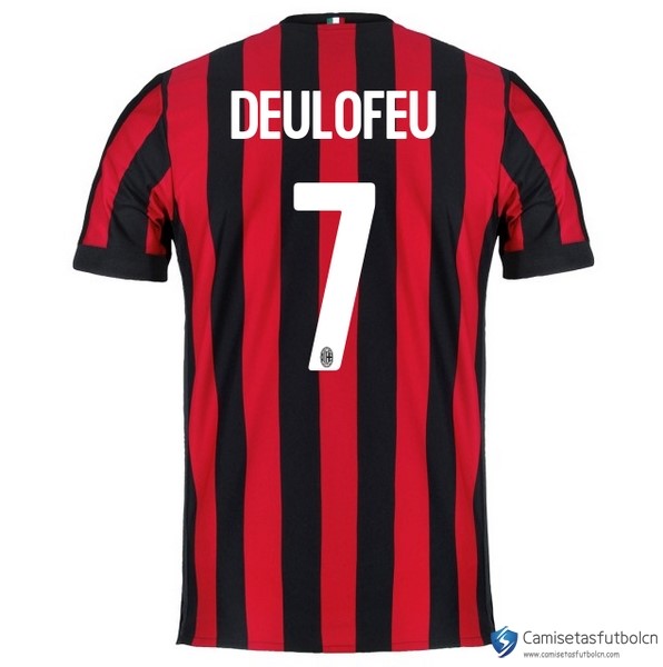 Camiseta Milan Primera equipo Deulofeu 2017-18